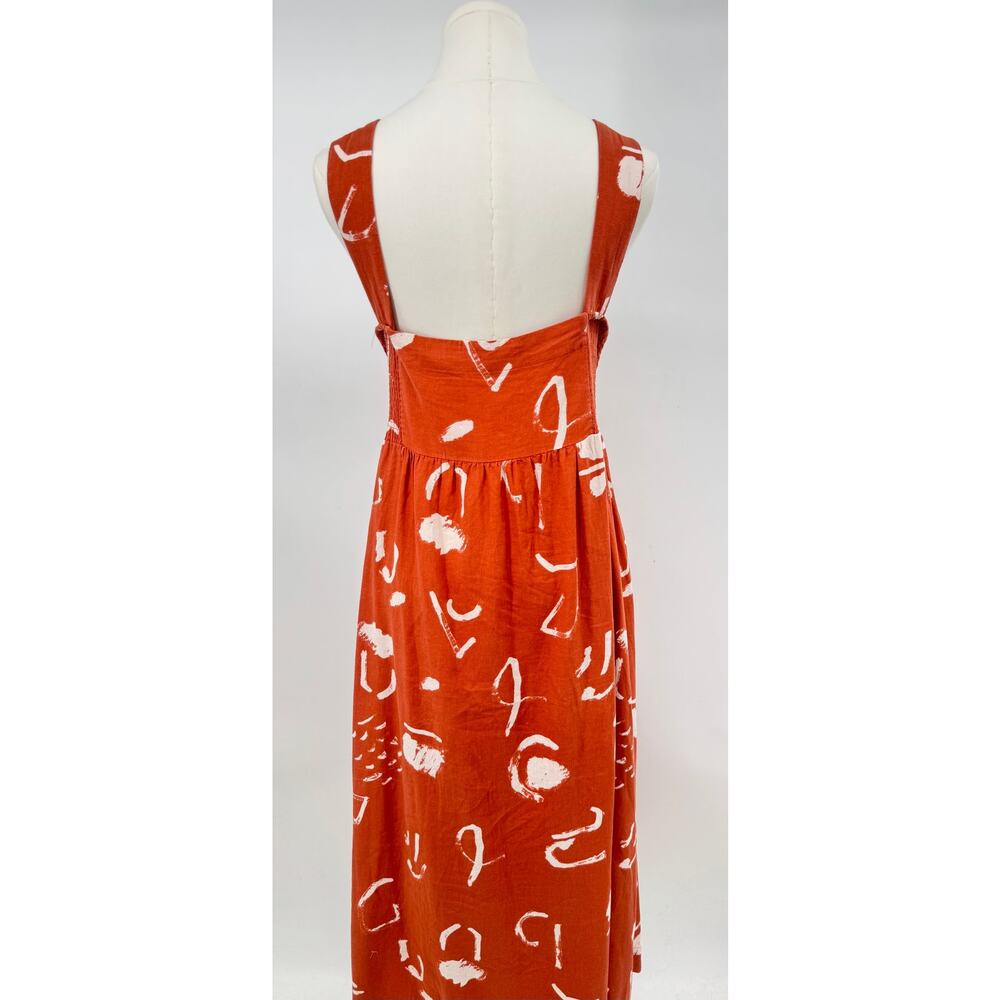 Madewell x Caroline Z Hurley Midi Dress Sundress Linen Sleeveless XL - Picture 5 of 10